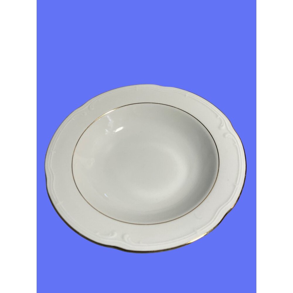 Set Of 4 Southington By Baum Fine China Soup Bowls Golden Rhapsody Pattern 8.5" - Picture 6 of 9